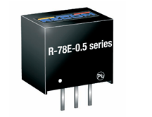 Recom R-78E-0.5系列非隔離式 DC/DC 開關穩壓器模塊 Recom R-78E-0.5系列非隔離式 DC/DC 開關穩壓器模塊